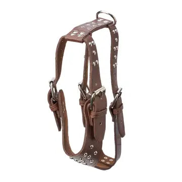 Studded Leather Harness 1 1/2" - Heavy Duty Medium