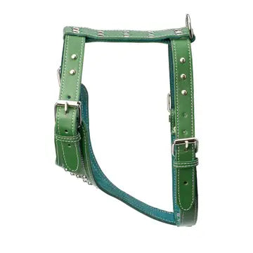 Studded Leather Harness 1 1/4" - Medium