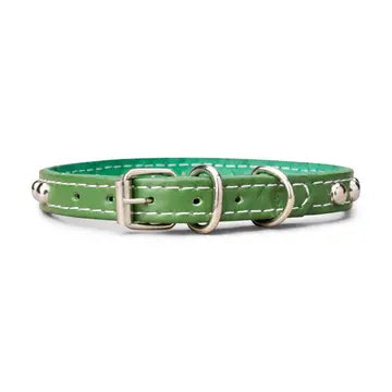Studded Leather Collar 5/8" Wide