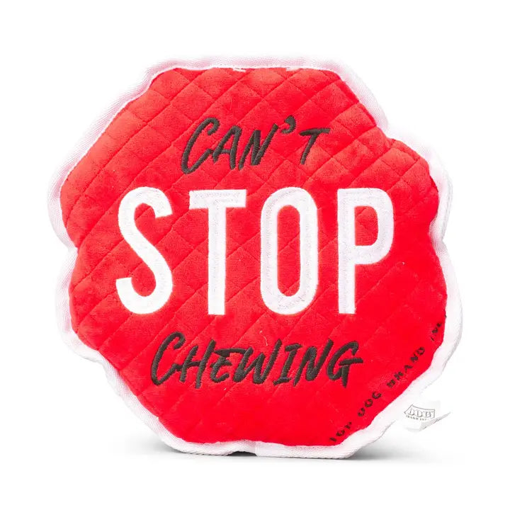 Can't Stop Chewing large plush toy