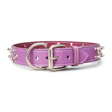 Spiked Leather Collar 1 3/8"