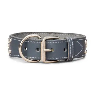 Studded Leather Collar 1 3/4" Wide