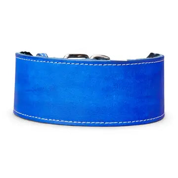 Classic Plain Leather Collar 3" Inch Wide