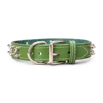 Spiked Leather Collar 1 3/8"