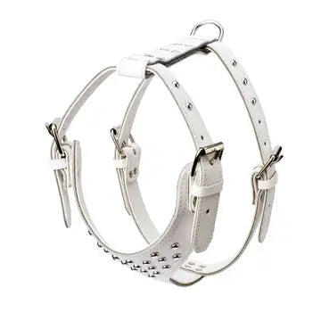 Studded Leather Harness 1 1/4" - Medium