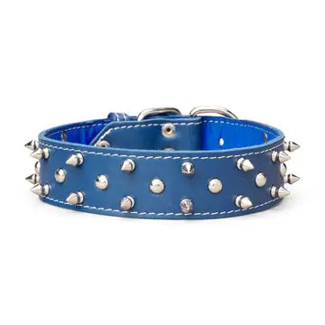 Spiked Leather Collar 1 3/4" Wide