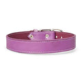 Classic Plain Leather Collar 1 3/8" Inch Wide