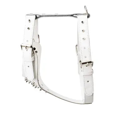 Spiked Leather Harness 1 1/4" - Medium