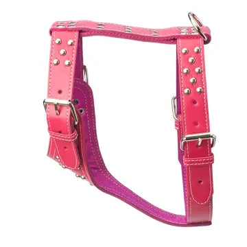 Studded Leather Harness 1 1/2" - Heavy Duty Medium