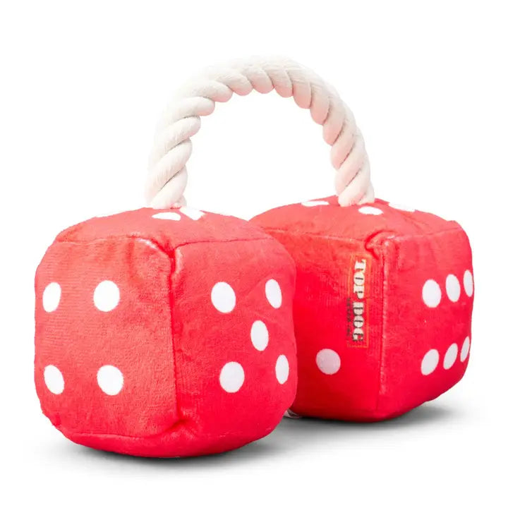 Classic Fuzzy Dice (SQUEAKY TOY) Small
