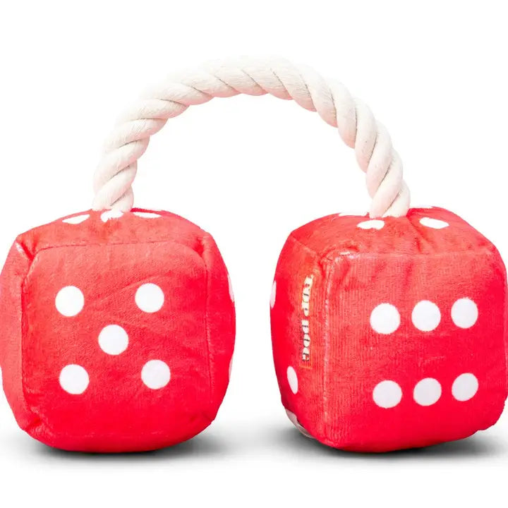 Classic Fuzzy Dice (SQUEAKY TOY) Small