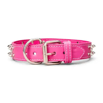 Spiked Leather Collar 1 3/8"