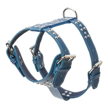 Studded Leather Harness 1 1/2" - Heavy Duty Medium