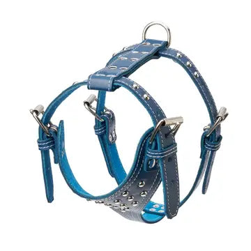 Studded Leather Harness 1 1/4" - Medium