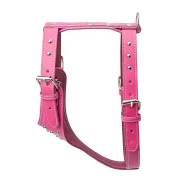 Studded Leather Harness 1 1/4" - Medium