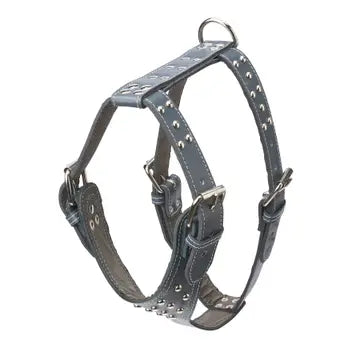 Studded Leather Harness 1 1/2" - Heavy Duty Medium