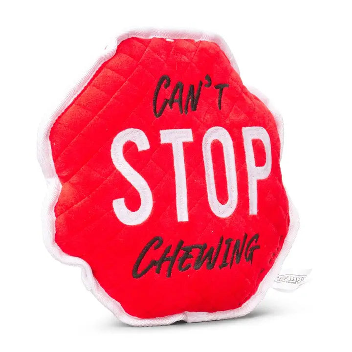 Can't Stop Chewing large plush toy