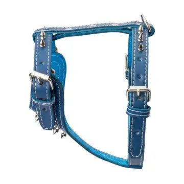 Spiked Leather Harness 3/4" - Small