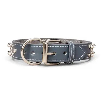 Spiked Leather Collar 1 3/8"