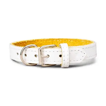 Classic Plain Leather Collar 1" Inch Wide