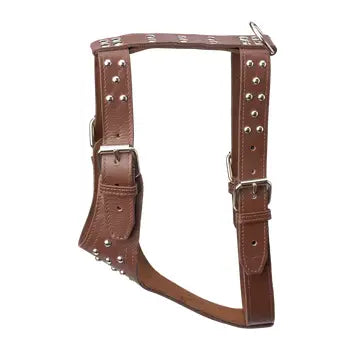 Studded Leather Harness 1 1/2" - Heavy Duty Medium
