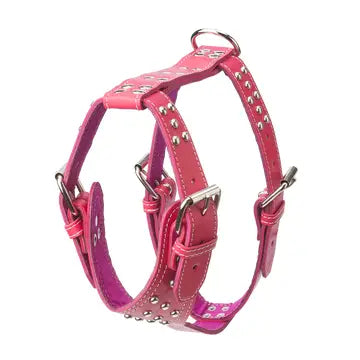 Studded Leather Harness 1 1/2" - Heavy Duty Medium