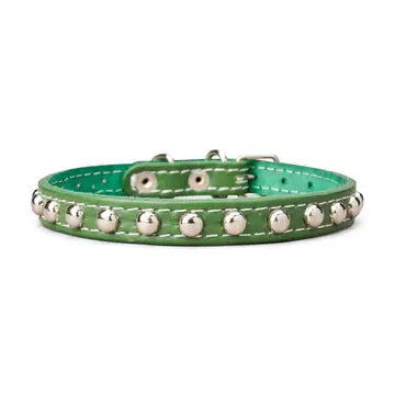 Studded Leather Collar 5/8" Wide