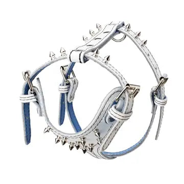 Spiked Leather Harness 3/4" - Small