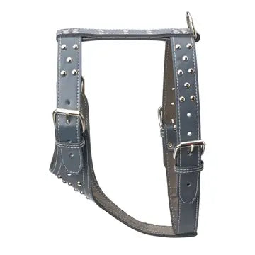Studded Leather Harness 1 1/2" - Heavy Duty Medium